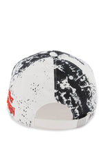 Alexander Mcqueen Men's Printed Baseball Cap With Logo Embroidery