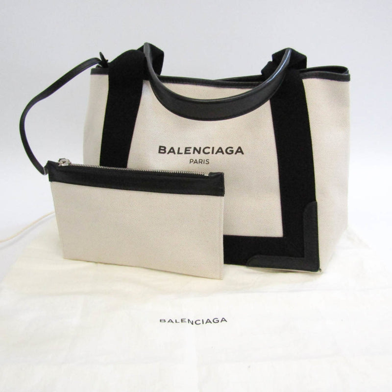 Balenciaga Navy Cabas Multicolour Canvas Handbag (Pre-Owned)