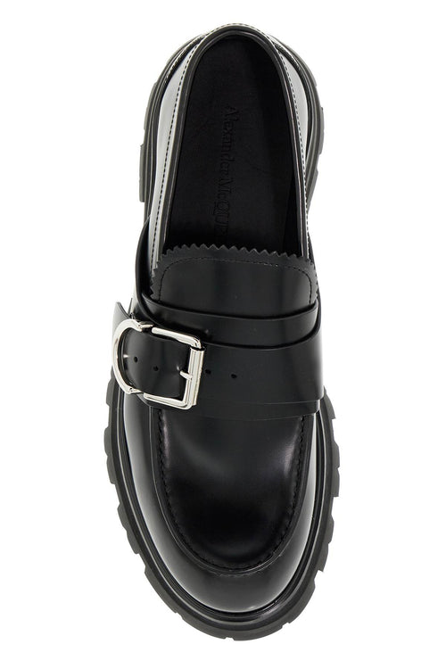 Alexander Mcqueen Men's Brushed Leather Wander Loafers For