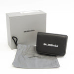 Balenciaga Cash Mini Wallet Black Leather Wallet  (Pre-Owned)