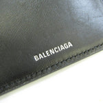 Balenciaga Cash Mini Wallet Black Leather Wallet  (Pre-Owned)