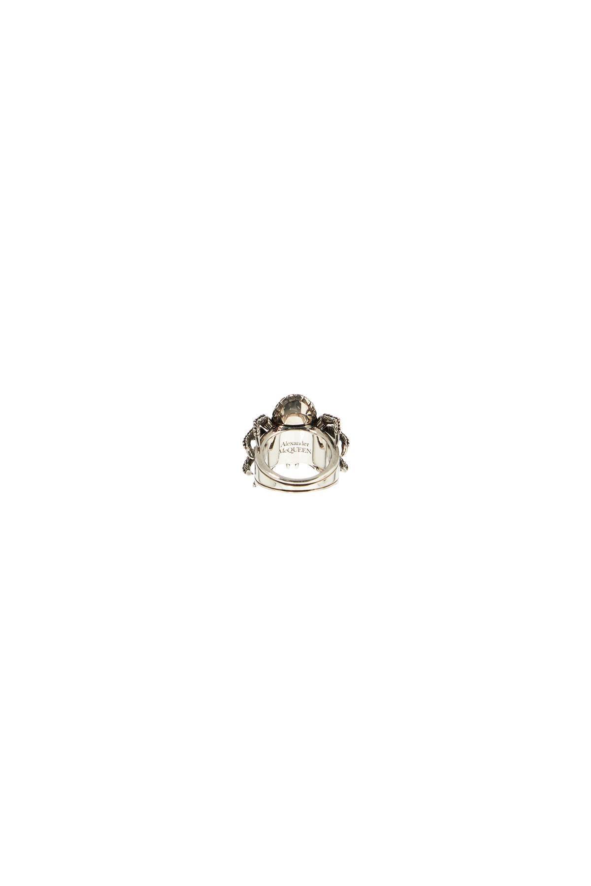 Alexander Mcqueen Men's Antique Silver Spider Ring In