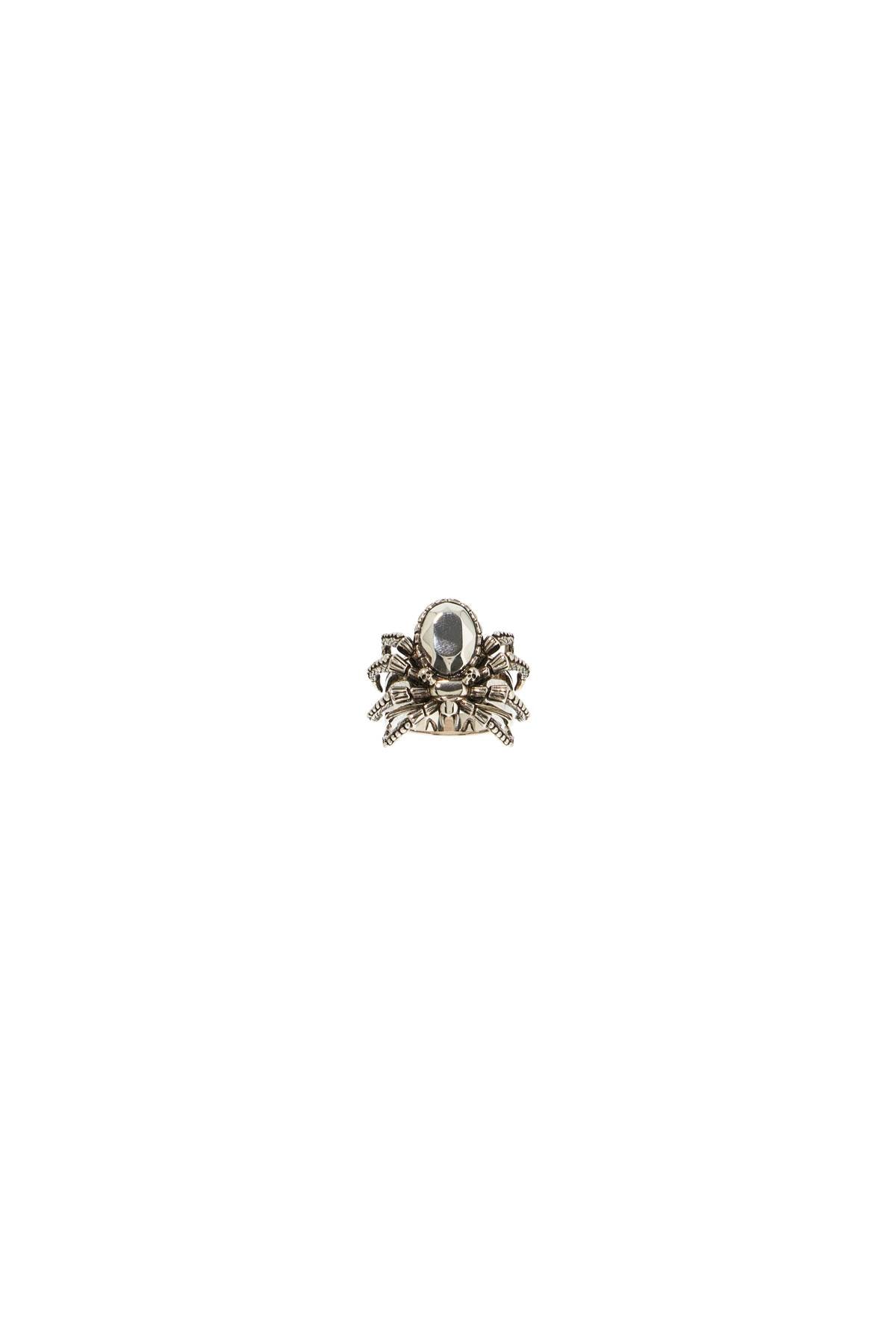 Alexander Mcqueen Men's Antique Silver Spider Ring In