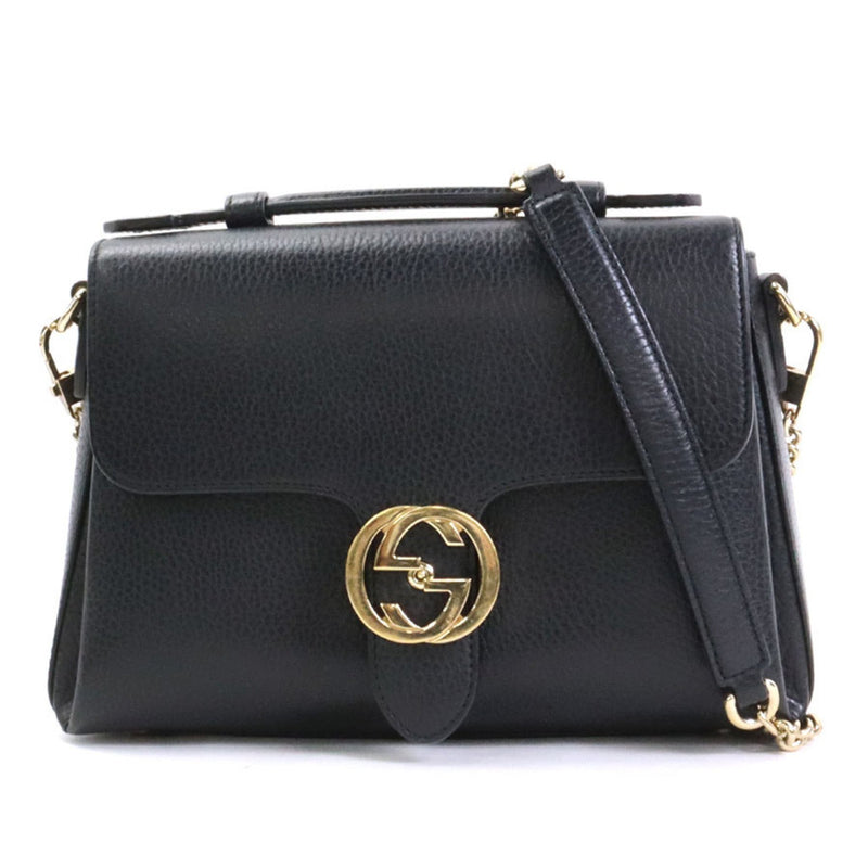 Gucci Unisex Interlocking G Crossbody Bag in Black