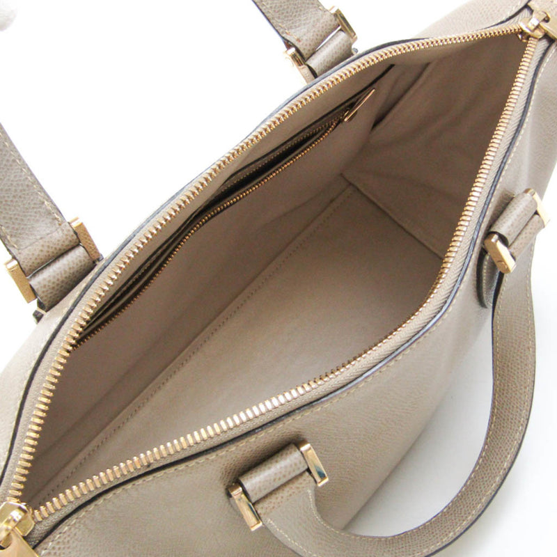 Valextra Beige Leather Handbag (Pre-Owned)