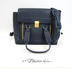 3.1 Phillip Lim Pashli Navy Leather Handbag (Pre-Owned)