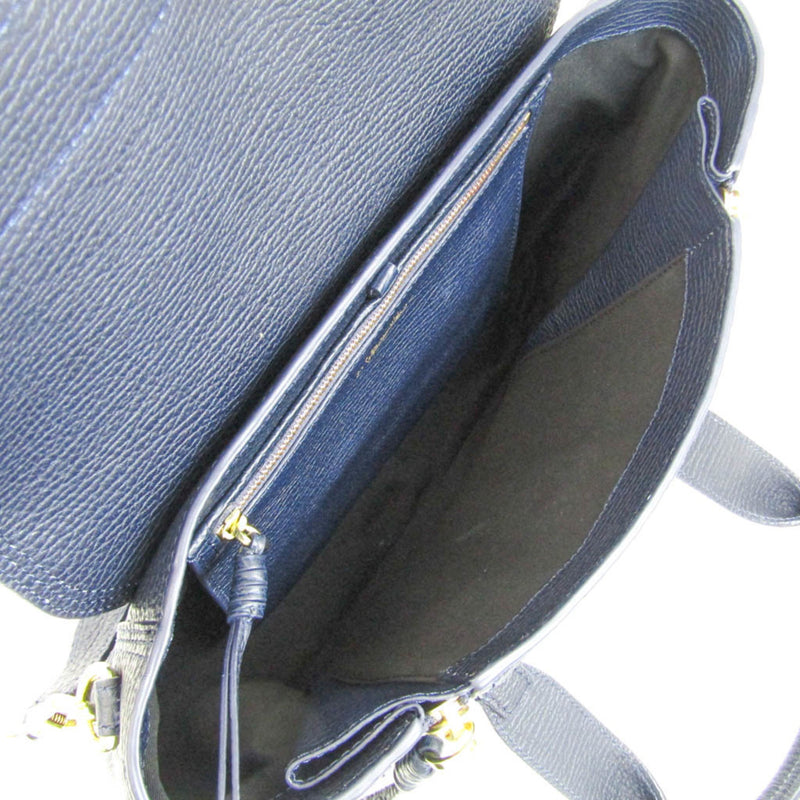 3.1 Phillip Lim Pashli Navy Leather Handbag (Pre-Owned)