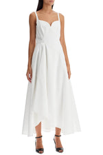 Alexander Mcqueen Women's Midi Dress With Sweetheart Neckline