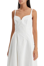 Alexander Mcqueen Women's Midi Dress With Sweetheart Neckline