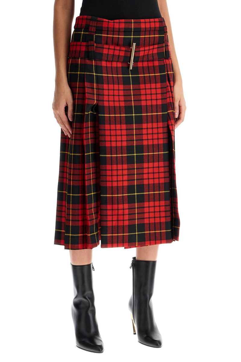 Alexander Mcqueen Women's Plaid Pleated Skirt With