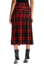 Alexander Mcqueen Women's Plaid Pleated Skirt With