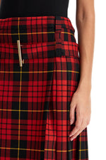 Alexander Mcqueen Women's Plaid Pleated Skirt With