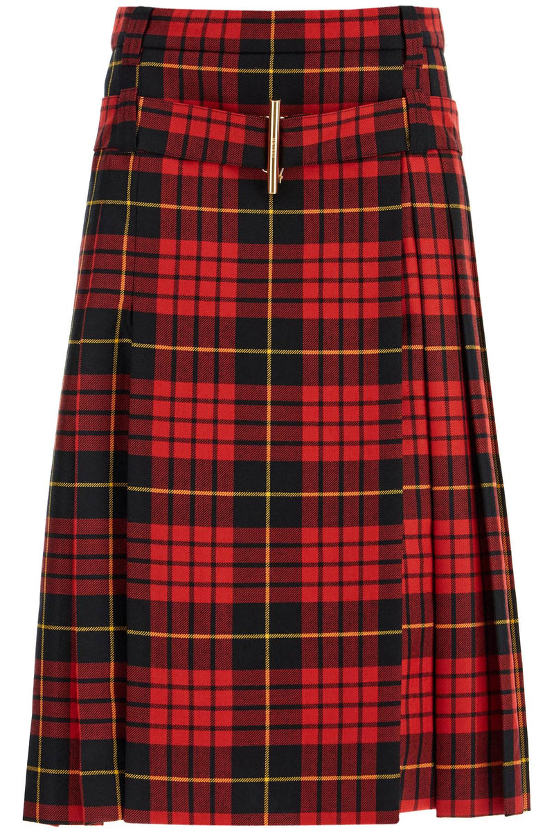 Alexander Mcqueen Women's Plaid Pleated Skirt With