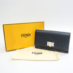 Fendi Selleria Navy Leather Wallet  (Pre-Owned)