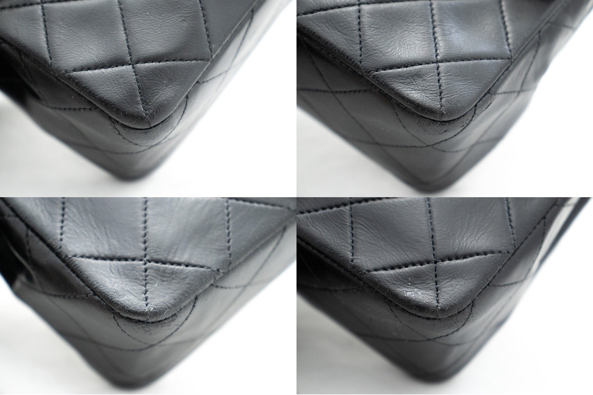 Chanel Sac À Rabat Leather Shoulder Bag (pre-owned) in Black
