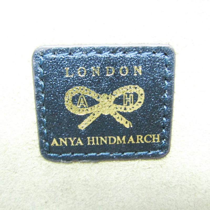 Anya Hindmarch Navy Leather Clutch Bag (Pre-Owned)