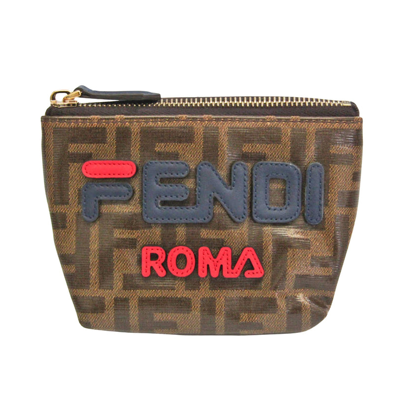 Fendi Pocket Brown Canvas Wallet  (Pre-Owned)