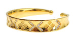 Nialaya Elegant Gold Plated Silver CZ Women's Bracelet