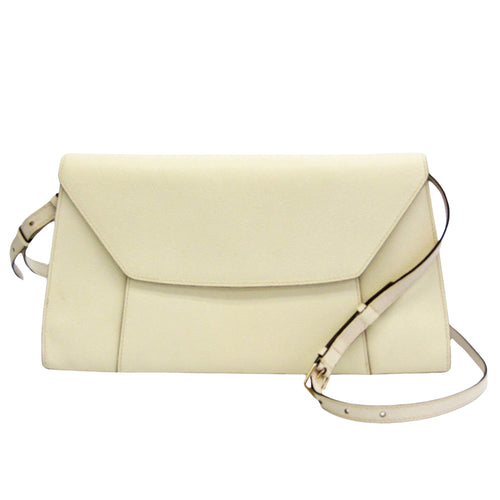 Valextra Beige Leather Shoulder Bag (Pre-Owned)