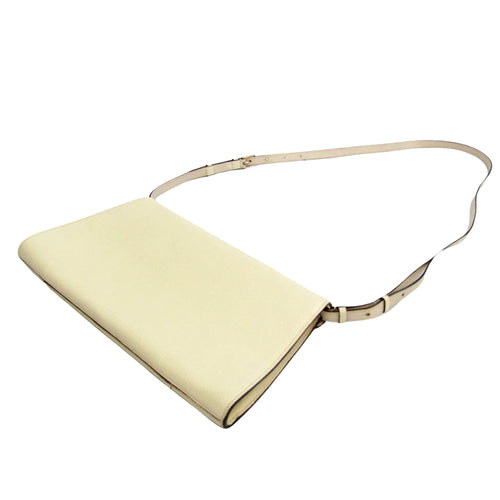 Valextra Beige Leather Shoulder Bag (Pre-Owned)