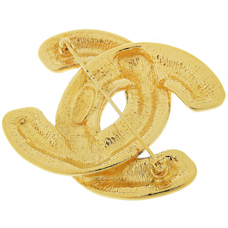 Chanel Broche Gold Metal Brooch Jewelry (Pre-Owned)