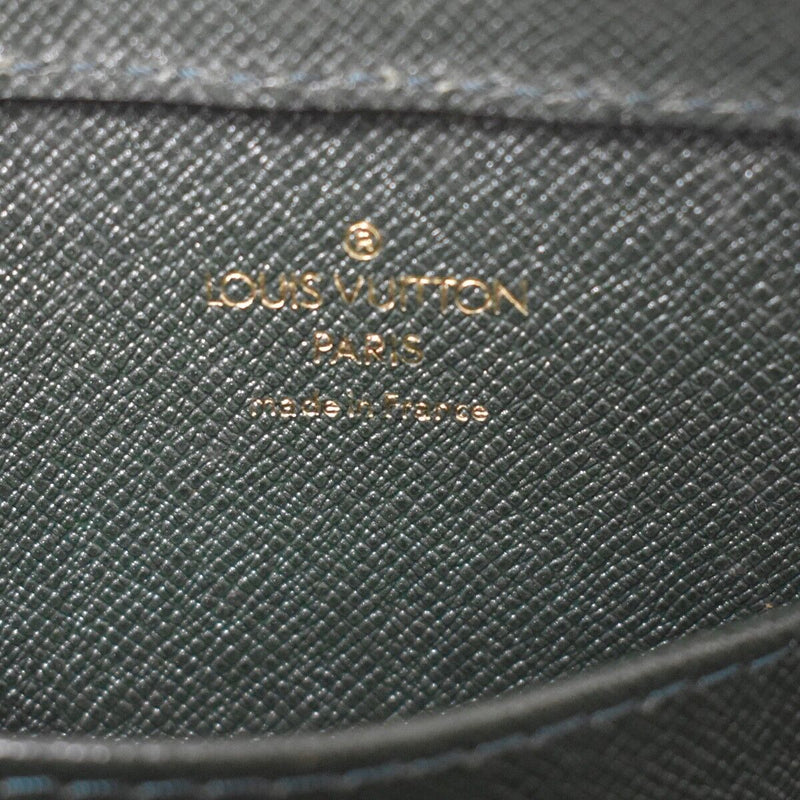 LOUIS VUITTON LV Logo BAIKAL Clutch Hand Bag Taiga Leather Epicea