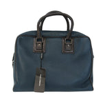 Dolce & Gabbana Navy Leather Briefcase Bag (Pre-Owned)