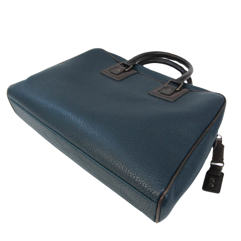 Dolce & Gabbana Navy Leather Briefcase Bag (Pre-Owned)