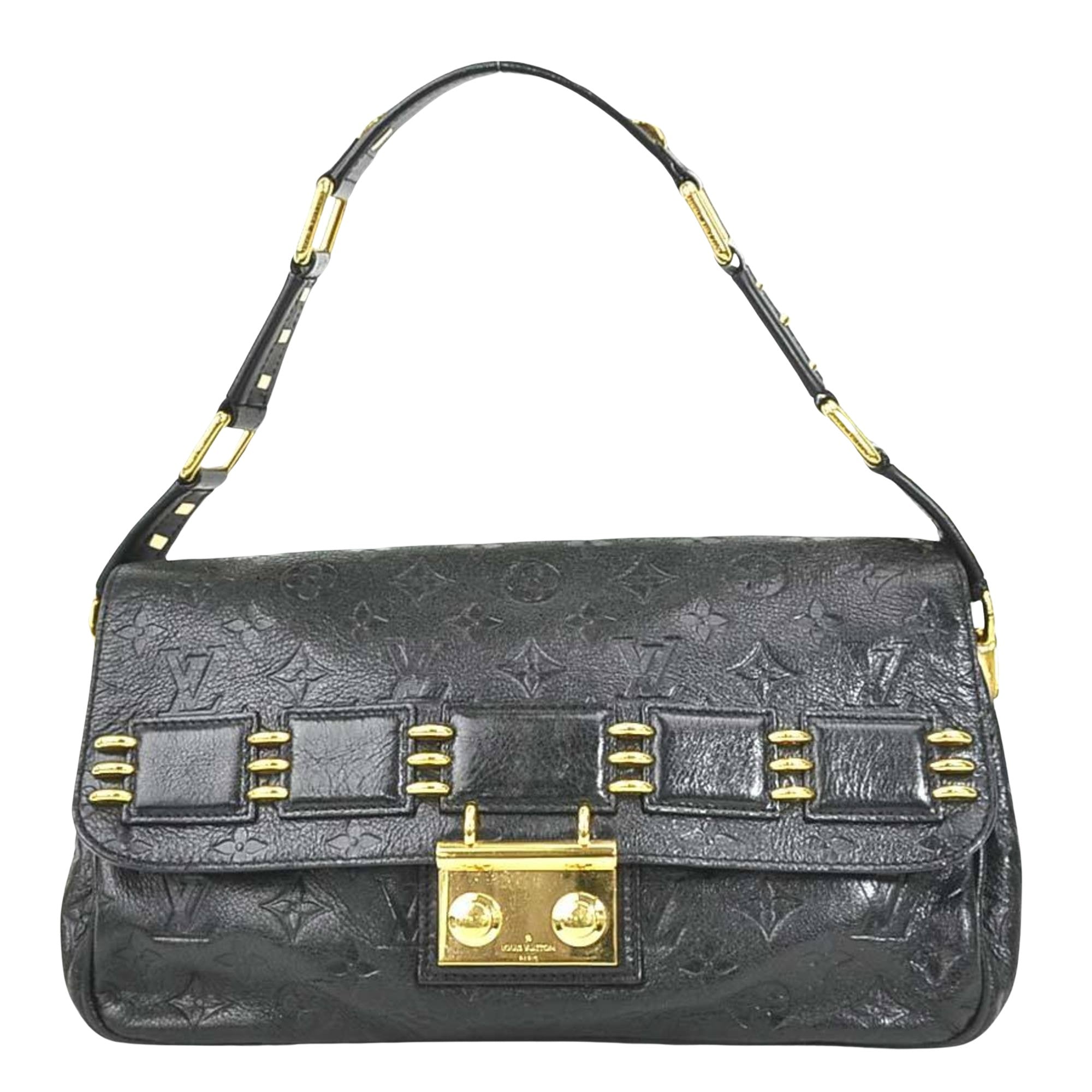 Louis Vuitton Antheia Black Leather Shoulder Bag (Pre-Owned)