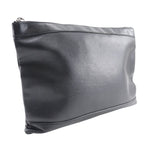 Balenciaga Navy Black Leather Clutch Bag (Pre-Owned)