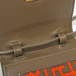 Balmain Khaki Leather Shopper Bag (Pre-Owned)