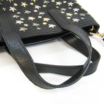 Jimmy Choo Star Black Leather Shoulder Bag (Pre-Owned)