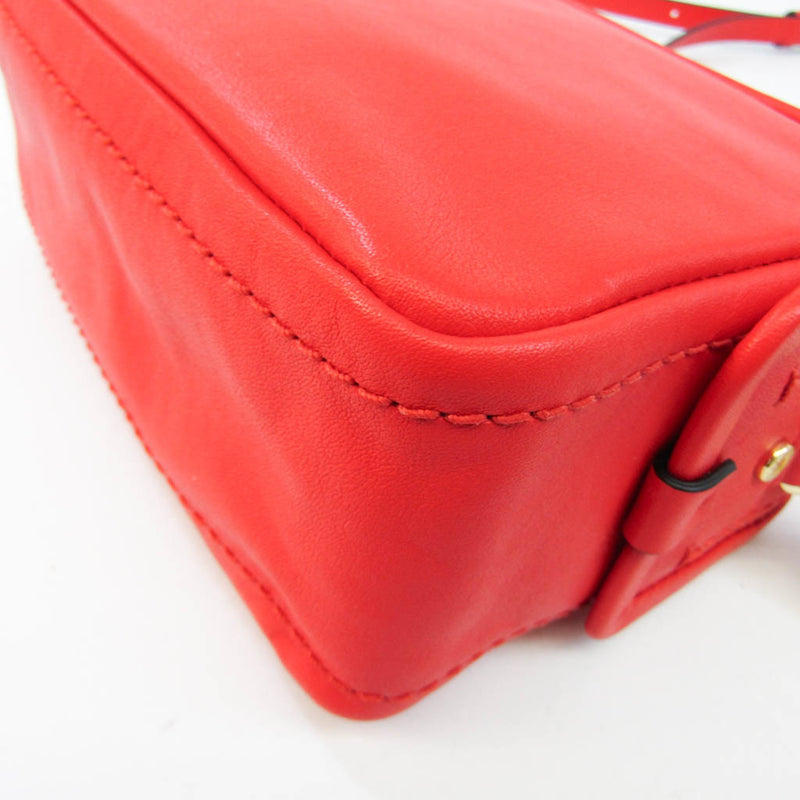 Marc Jacobs The Mini Squeeze Red Leather Shoulder Bag (Pre-Owned)