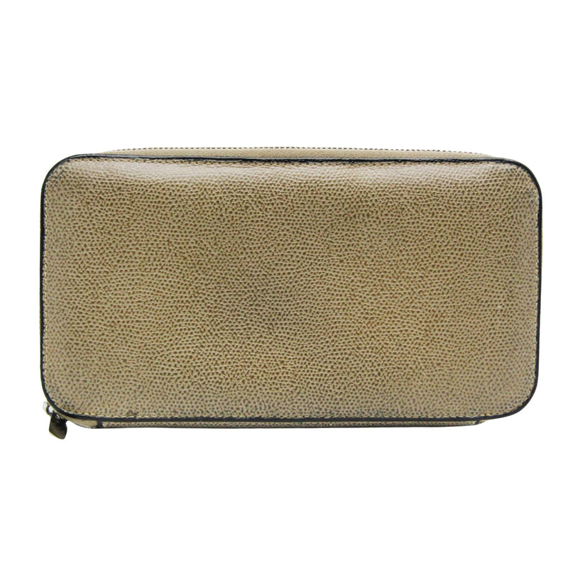 Valextra Beige Leather Wallet  (Pre-Owned)