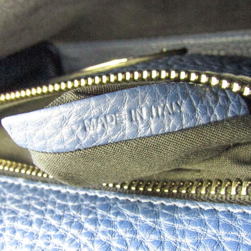 Fendi Selleria Navy Leather Shoulder Bag (Pre-Owned)