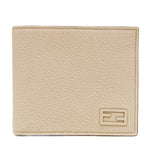 Fendi Ff Beige Leather Wallet  (Pre-Owned)