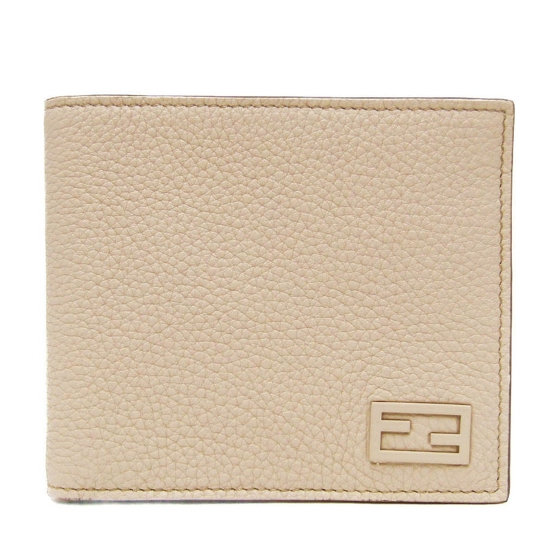 Fendi Ff Beige Leather Wallet  (Pre-Owned)