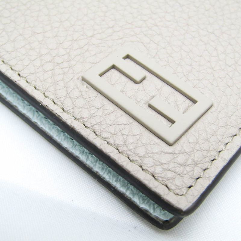 Fendi Ff Beige Leather Wallet  (Pre-Owned)