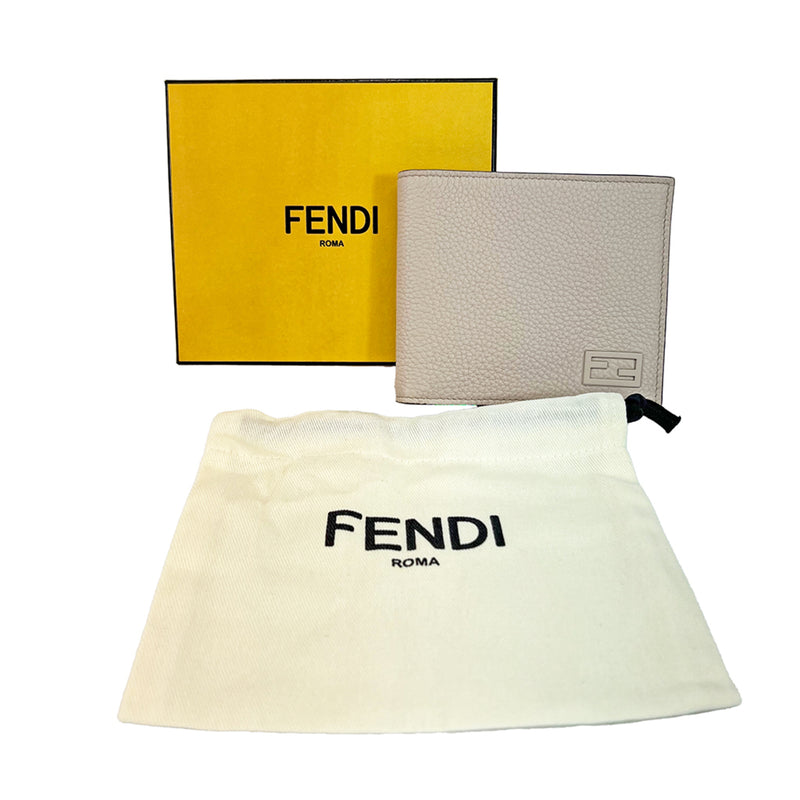 Fendi Ff Beige Leather Wallet  (Pre-Owned)