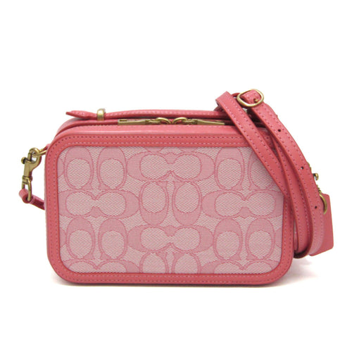 Coach Signature Pink Canvas Handbag (Pre-Owned)