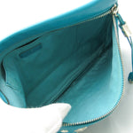 Jimmy Choo Zena Green Leather Clutch Bag (Pre-Owned)