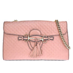 Gucci Emily Pink Leather Shoulder Bag (Pre-Owned)