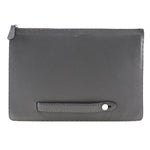 Fendi Selleria Grey Leather Clutch Bag (Pre-Owned)