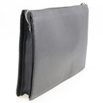 Fendi Selleria Grey Leather Clutch Bag (Pre-Owned)