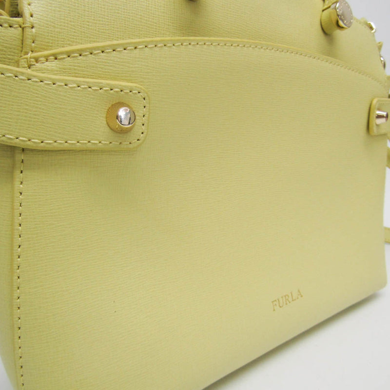 Furla Yellow Leather Handbag (Pre-Owned)