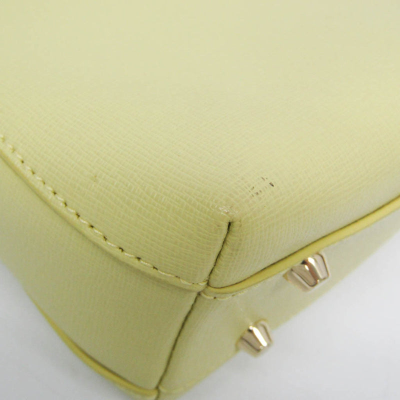 Furla Yellow Leather Handbag (Pre-Owned)