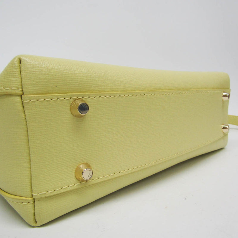 Furla Yellow Leather Handbag (Pre-Owned)