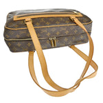 Louis Vuitton Cite Brown Canvas Handbag (Pre-Owned)