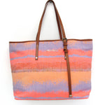 Jimmy Choo Orange Canvas Tote Bag (Pre-Owned)