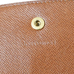 Louis Vuitton Porte Monnaie Credit Brown Canvas Wallet  (Pre-Owned)